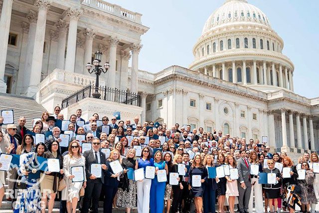Voluntarios de Remar USA galardonados por el congreso de Estados Unidos